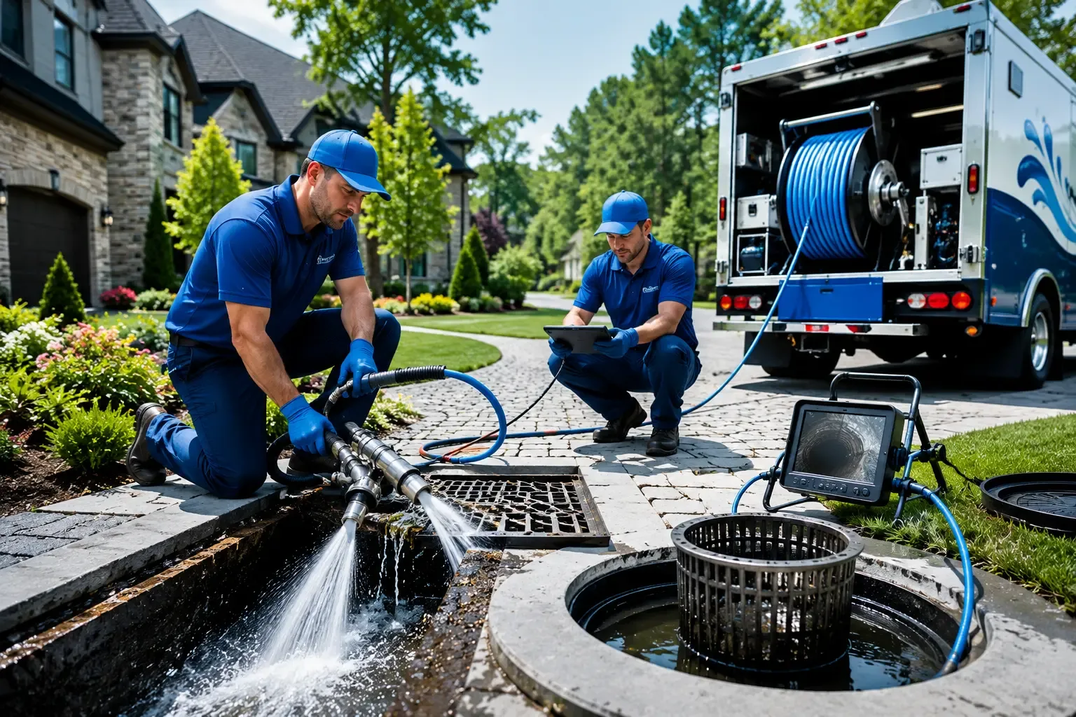 Local outdoor drain cleaning professionals in West Suffield, CT