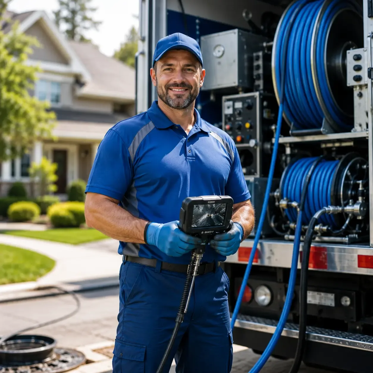 Local outdoor drain cleaning specialists in West Suffield, CT